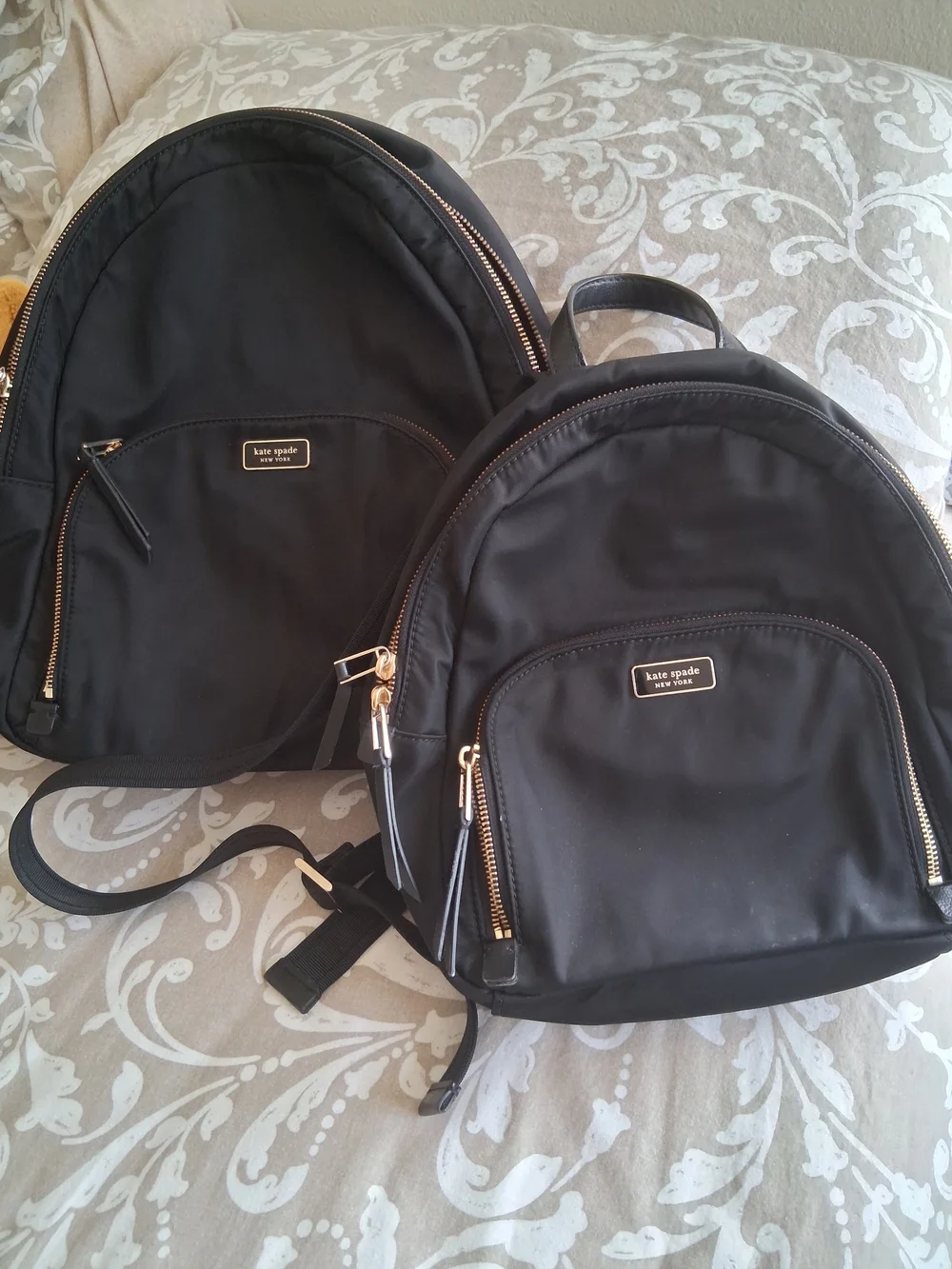 kate spade New York Black Nylon Mini Backpack - Sleek Everyday Style